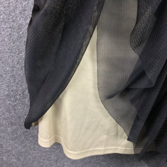 Pinky Lace Black and Beige Flapper Dress Sz S - Picture 6 of 8